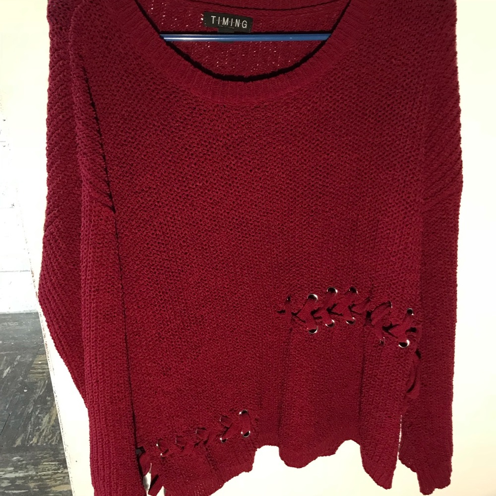 Buckle sweater